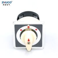 ‘；【=- ZHUCO LW5D-16/B0012.1 16A Three Position One Pole 4 Screw Terminal Changeover Selector Universal Rotary Power Cam Switch