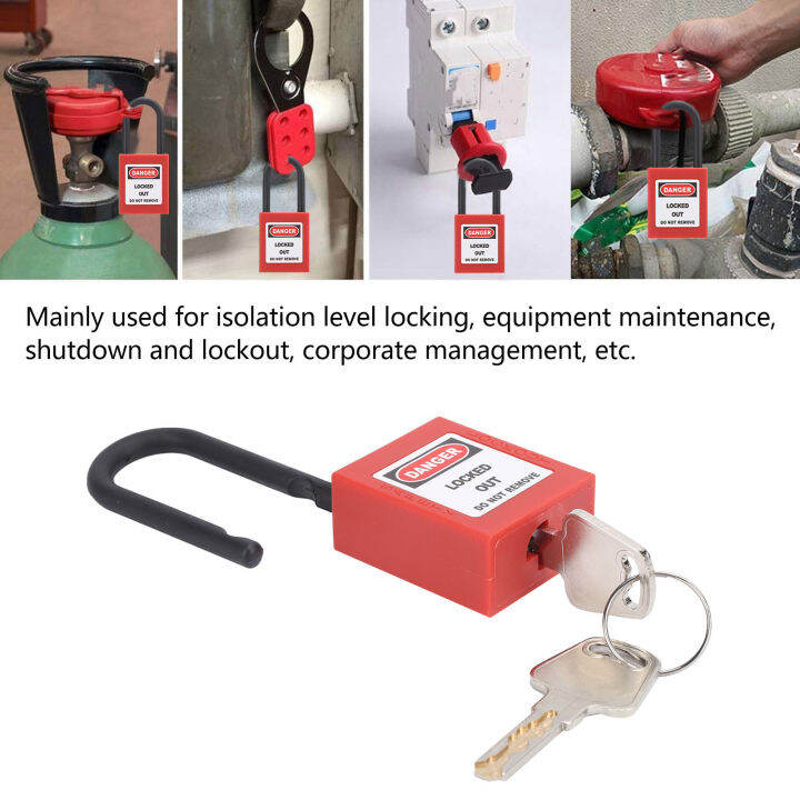 Electrical Padlock Lockout Tagout Lock Nylon Beam for Isolation Level