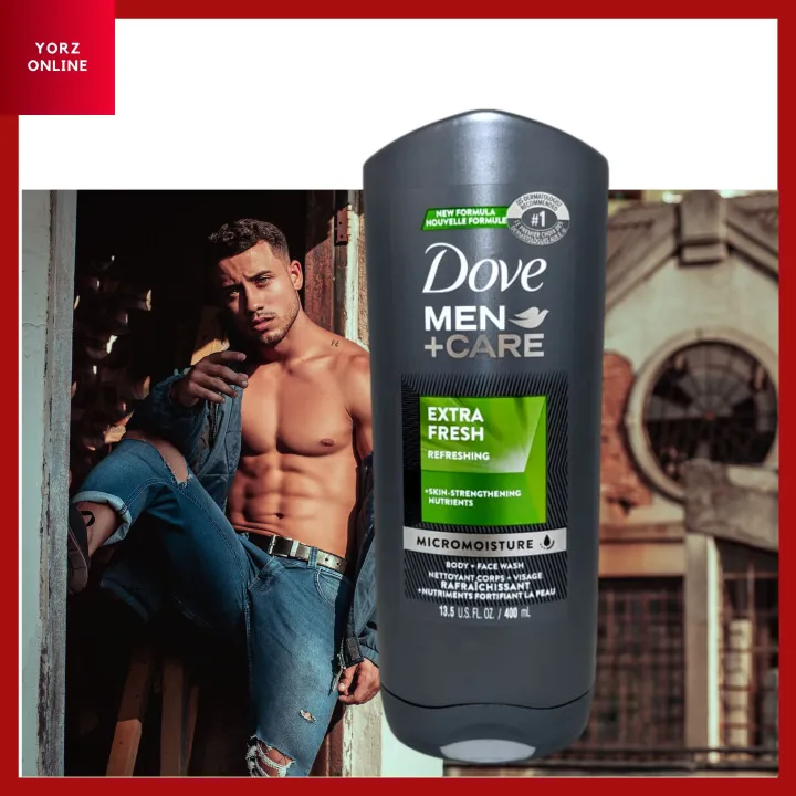 Dove Men Care Body Face Wash Micro Moisture Extra Fresh Refreshing With Skin 9076