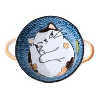 Japanese Style Ceramic Dessert Sauce Dish Tableware Creative Cute Cartoon Cat Pattern Water Drop Shape Fruit Sushi Plates