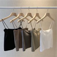 Color Camisole Wrapped Chest Outer Wear Base Fixed Cup Tube Top