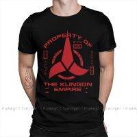 Star Stek Space Travel Discovery Property Of Klingon Empire Cotton Tshirt Camiseta Hombre For Men Shirt