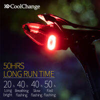 (ส่งไว สินค้าอยู่ไทยครับ) COOLCHANGE ไฟจักรยาน มีไฟเบรคอัตโนมัติ ติดได้ทั้งรางเบาะ รัดหลักอาน