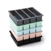 hot【cw】 strip silicone 4 grid giant ice cubes square tray mold non-toxic durable wine cube manufacturers