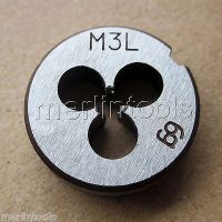 3mm x .5 เมตริกมือซ้ายตาย M3 x 0.5mm Pitch