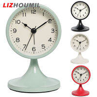 LIZHOUMIL นาฬิกาปลุกวินเทจตกแต่งสำนักงานห้องนอนนาฬิกาปลุกข้างเตียงเสียงดังและเงียบความแม่นยำสูง