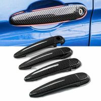 4Pcs Car Door Handle Cover Carbon Fiber Style Trim For BMW E87 E90 E91 E92 E93 F30 X1 X2 X3 X4 X6 Exterior Accessories