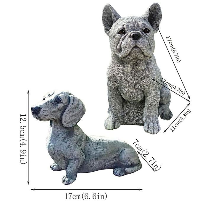 awi9963-เรซิน-สุนัขพันธุ์ดัชชุนด์-เหมือนจริงเหมือนจริง-เพ้นท์มือ-รูปปั้นสุนัข-อนุสรณ์ของสุนัข-งานทำมือ-ท่านั่งสุนัข-คนรักสุนัขและสุนัข