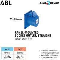 เพาเวอร์ปลั๊กตัวเมียแบบตรง / Panal Mounted Socket Straight - ABL