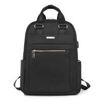 【jw】✚✘✐ Feminino men impermeável mochila de carregamento usb sólido oxford tecido faculdade escola 15 Polegada bolsa para portátil novo designer mochilas viagem