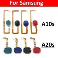 สำหรับ A20S A107F A107 Samsung A10S A207 A207F ลายนิ้วมือเซนเซอร์บ้านกุญแจส่งคืนปุ่มเมนูอะไหล่สายเคเบิลเฟล็กซ์ริบบอน