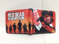 Red Dead Redemption เด็กชายเด็กหญิงเด็กใหม่การ์ตูนซิปพวงกุญแจโลหะพับกระเป๋าใส่เหรียญการ์ตูนหนัง Pu กระเป๋าสตางค์อะนิเมะ