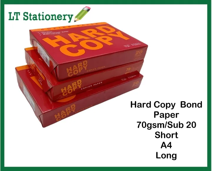 5 Ream Hard Copy Bond Paper 70gsm Substance 20 Lazada PH