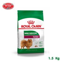 ? { ส่งฟรี } ?  Royal Canin Mini Indoor Senior 1.5kg สำหรับสุนัขโตพันธุ์เล็กอายุ 8 ปีขึ้นไป และเลี้ยงในบ้าน  บริการเก็บเงินปลายทาง