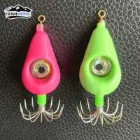 Homempire Luminous Squid Jig Hook Fishing Lure Light Cuttlefish Octopus เหยื่อ Fishhook เหยื่อปลาดึงดูดโคมไฟน้ำเค็มน้ำจืดตกปลาเหยื่อ