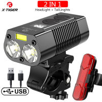 X-Tiger Bike Light Headlight Bicycle Lamp With Rechargeable LED 5200mAh MTB Bicycle Light Flashlight Bike Accessories