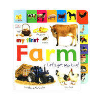 Import the original my first series my farm word book DK and publish the interesting lace book my first farm let S get working English Enlightenment cardboard book for parents and children