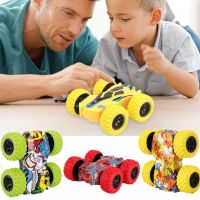 [AhQ ornaments] Fun Double Side Vehicle Inertia Safety Crashworthiness And Fall Resistance Shatter Proof Model For Kids Boy Toy Car