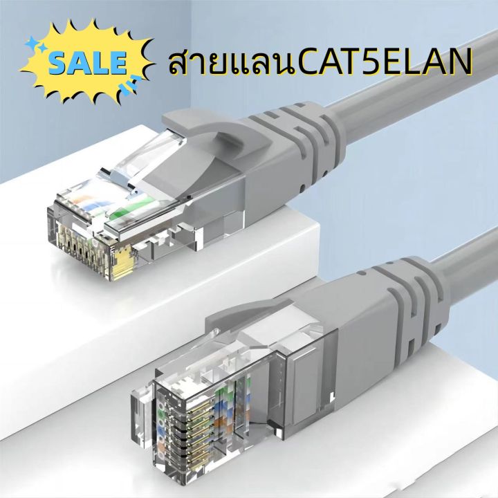 สายแลนcat5elan-สายเน็ตคอม-25m-20m-15m-10m-5m-3m-สายเเลน-ที่ดีที่สุด-วิ่งเต็มสเปก-รองรับinternet-พร้อมใช้งาน-เข้าหัวสำเร็จรูป-จัดส่ง-24-ชั่วโมง-สายแลน