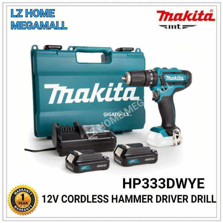 MAKITA HP333DWYE 12V 1.5AH CORDLESS HAMMER DRIVER DRILL | Lazada