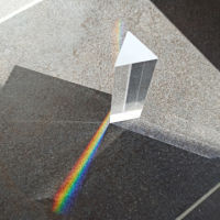 Rainbow Optical Glass Prism Triangular Precision Optical Glass Triangular Prism Rainbow Prisma Crystal Glass Mitsubishi Mirror