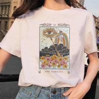 Tarot Card Flower Funny Time Cartoon T Shirt Printed Tees Tshirt Gildan Spot 100% Cotton