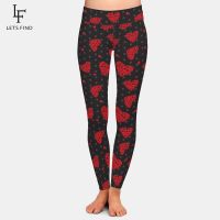 【VV】 LETSFIND  Push Up Leggings Fashion Pattern Waist Elastic Pants