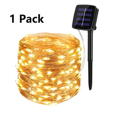 Solar String Lights Outdoor 200 LED 8 Modes Solar Powered Fairy Lights Waterproof Copper Wire Twinkle Lights for Garden Wedding