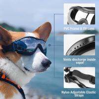 2022 New Adjustable Dog Sunglasses Anti-UV Lens Eye Goggles Dog Windproof Waterproof Protection Supplies J7J6