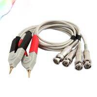 Pair Dual BNC to Alligator Clips Test Leads Cords 31-Inch Gray Electrical Circuitry  Parts