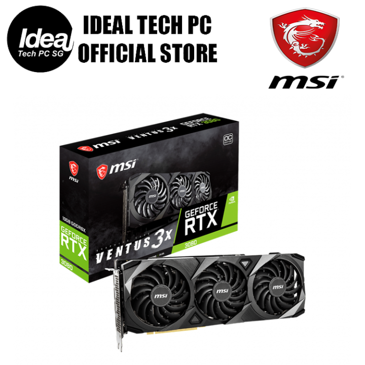 MSI RTX3080 VENTUS 3X 10G OC (RTX 3080) | Lazada Singapore