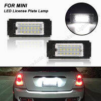 สำหรับ MINI R56 Hatchback 2007-2013 R57แปลงสภาพ2009 ~ R58รถเก๋ง2011 ~ R59 R Oadster 2011 ~ 2ชิ้น LED ป้ายทะเบียนหมายเลขทะเบียนไฟ