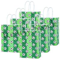 【hot sale】 ✳卍❖ B41 World Cup Football Tote Bag Shopping Printing Kraft Party Paper Gift Soccer Pattern Packaging Bags