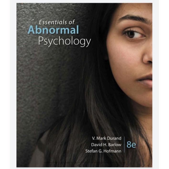 Essentials of Abnormal Psychology(8th ed) | Lazada PH