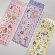 GaLiCiCi stickers Hình dán hoạt hình gấu laser vật liệu trang trí DIY hình