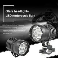 21pcs Super Bright 6LED Working Light Motorcycle Headlight Spotlight LED Auxiliary Fog Light Assemblie Driving Lamp With Switch