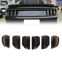 6Pcs Car Smoked Rear Tail Light Decor Cover Taillight Trim Garnish Lamp Hoods for Ford Mustang 2015 2016 2017