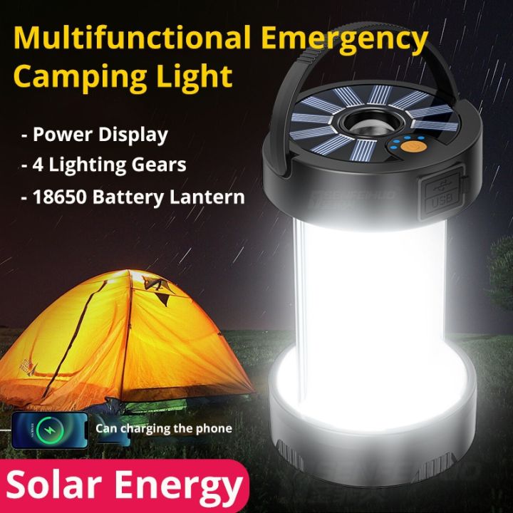 1000watts Multifunctional Emergency Camping Light 18650 Battery Tent ...