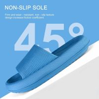 Slippers Women Fashion Summer Non-slip Sandals Shoes Beach Slides High Heels Shower Slipper Soft Sole Women Men Ladies Bathroom House SlippersTH