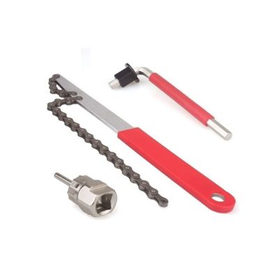 【LZ】✐  Novo kit de ferramentas de remoção de cassete bicicleta contém manivela extrator cassete chicote roda dentada removedor ferramenta portátil chave corrente