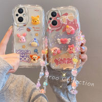 Phone Case เคส OPPO Reno8 Z Reno7 Z Reno8 4G Reno7 4G Reno8Pro Reno5 Reno4 4G 5G ตุ๊กตาลูกบาศก์เคสโทรศัพท์รูปการ์ตูนกระต่ายกับดอกไม้เลนส์ป้องกันกันกระแทกฝาครอบนิ่ม2023