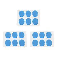 18Pcs Snare Drum Mute Pad Drum Damper Gel Pads Snare Tom Drum Muffler Mute Transparent Percussion(Blue)