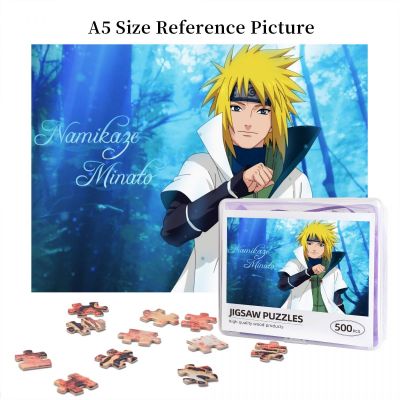 Naruto Minato Wooden Jigsaw Puzzle 500 Pieces Educational Toy Painting Art Decor Decompression toys 500pcs