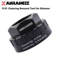 Anrancee เครื่องมือถอดห่วงโซ่,อุปกรณ์เจาะรูจานหน้าแบบโรเตอร์ความเร็ว TL-FC41 FC25สำหรับ Shimano 12มม. ขนาดเส้นผ่าศูนย์กลาง30มม. MTB