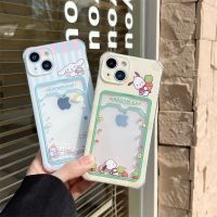 [Yellow peach flavor]โทรศัพท์มือถือ Sanrio Cinnamoroll,เคสสำหรับไอโฟน14 13 12 11 Pro Max XR XS MAX 8X7 SE สูงสุดโปร่งใสกันกระแทกเคสซิลิโคน