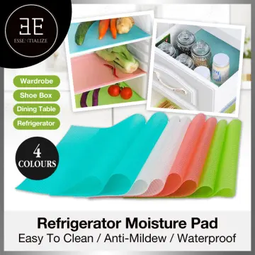 4Pcs Refrigerator Pad Waterproof Antifouling Moisture Absorption Non-slip  Mat Tailorable Pad Refrigerator Mats Fridge Waterproof