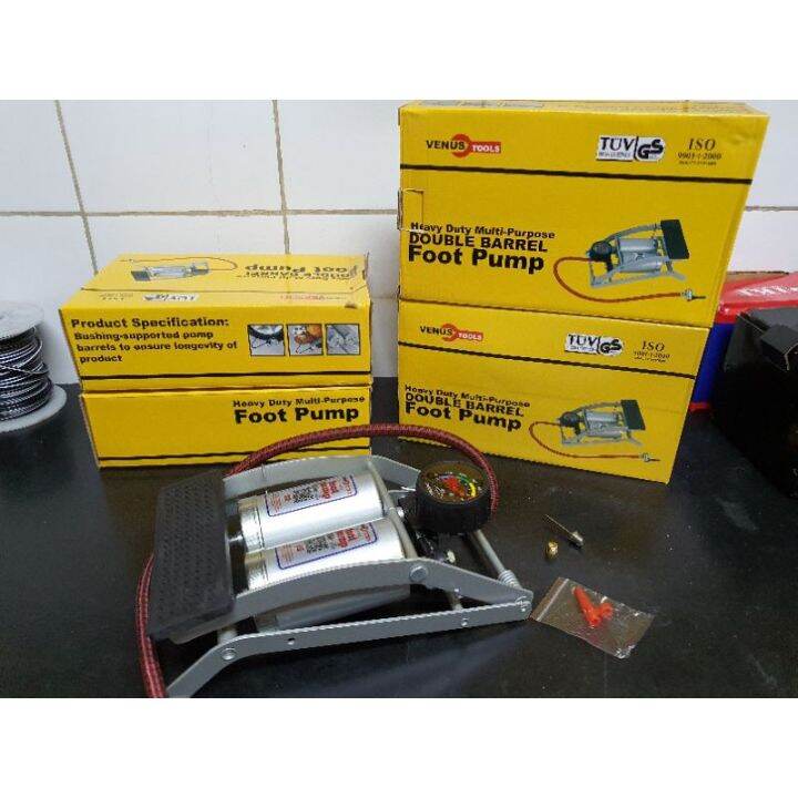 ♖Venus Double Barrel Foot Pump♪ Lazada PH