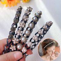 【YF】 Fashion Luxury Pearl Crystal Hair Hoop Elegant Multi-Color Flower Band for Women Girls Makeup Washing Face Jewelry Headband