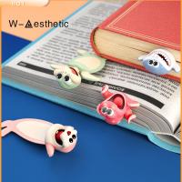 W-AESTHETIC ของขวัญ ตลก ความคิดสร้างสรรค์ โอเชียน ซีรีส์ พีวีซี ที่คั่นหนังสือ ที่คั่นหนังสือ สไตล์การ์ตูนสัตว์ อุปกรณ์การเรียน