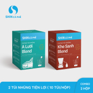 SHIN Cà Phê - Combo túi nhúng A Lưới và Khe Sanh - Hộp 10 gói